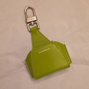 Givenchy Lime Green Leather Earpods Holder
